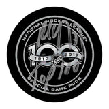 Paul Coffey Autographed NHL 100 Official Game Puck (w/"Top 100")
