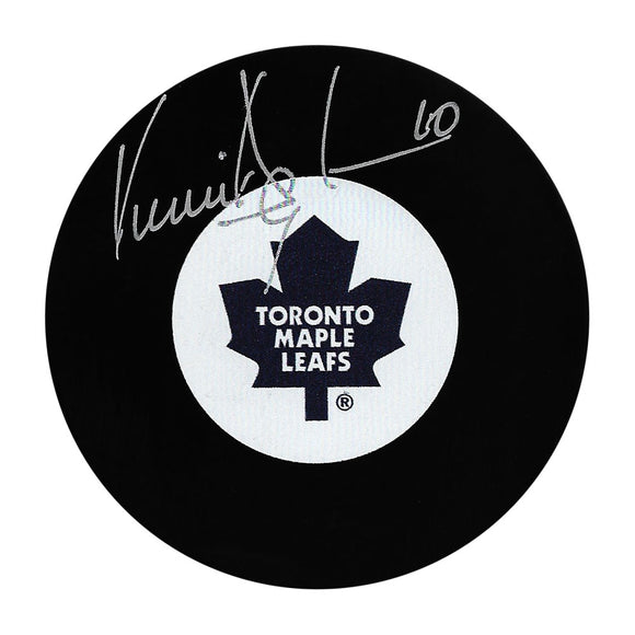 Vincent Damphousse Autographed Toronto Maple Leafs Puck