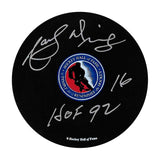 Marcel Dionne Autographed Hockey Hall of Fame Puck