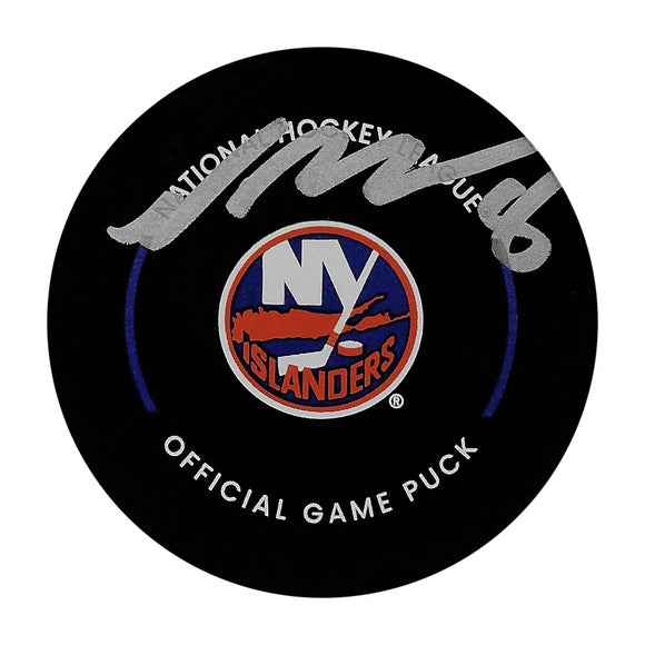 Noah Dobson Autographed New York Islanders Official Game Puck