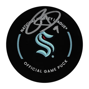 Ryan Donato Autographed Seattle Kraken Official Game Puck