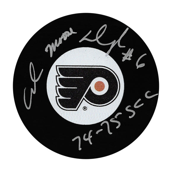 Andre Dupont Autographed Philadelphia Flyers Puck
