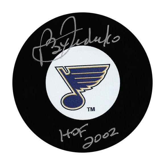 Bernie Federko Autographed St. Louis Blues Puck