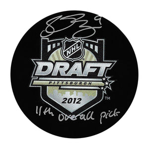 Filip Forsberg Autographed 2012 NHL Draft Puck