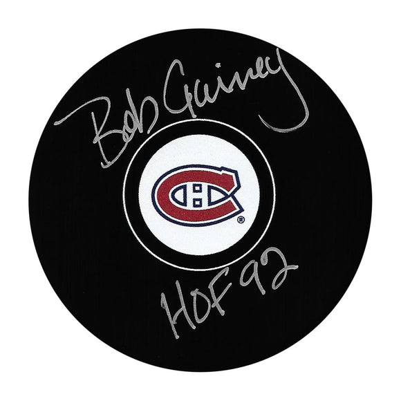 Bob Gainey Autographed Montreal Canadiens Puck (w/
