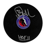 Doug Gilmour Autographed Hockey Hall of Fame Puck