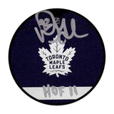 Doug Gilmour Autographed Toronto Maple Leafs Jersey Puck