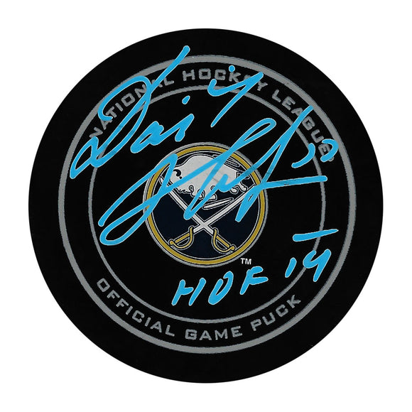 Dominik Hasek Autographed Buffalo Sabres Official Game Puck