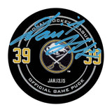 Dominik Hasek Autographed Buffalo Sabres Retirement Night Official Game Puck