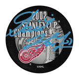 Dominik Hasek Autographed 2002 Stanley Cup Champions Puck