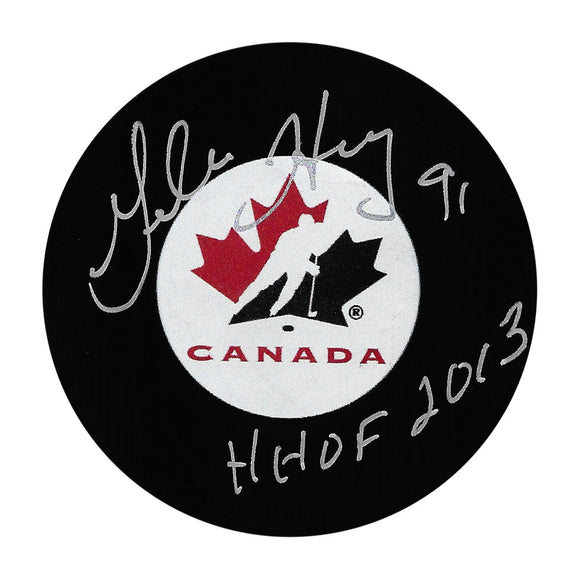 Geraldine Heaney Autographed Team Canada Puck