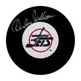 Anders Hedberg Autographed Winnipeg Jets Puck