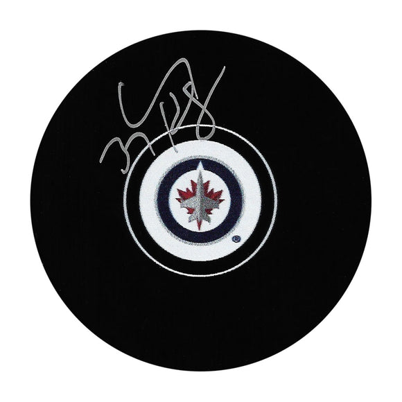 Connor Hellebuyck Autographed Winnipeg Jets Puck