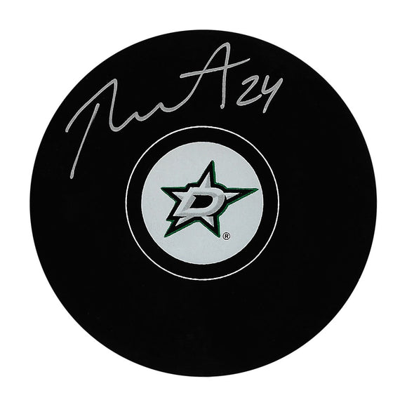 Roope Hintz Autographed Dallas Stars Puck