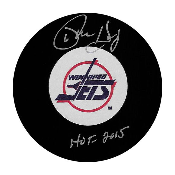 Phil Housley Autographed Winnipeg Jets Puck