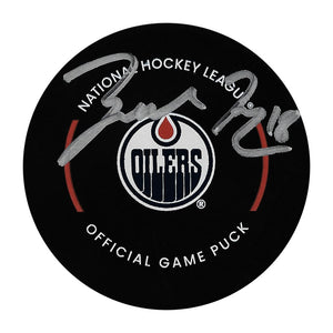 Zach Hyman Autographed Edmonton Oilers Official Game Puck