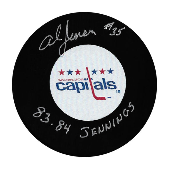 Al Jensen Autographed Washington Capitals Puck w/