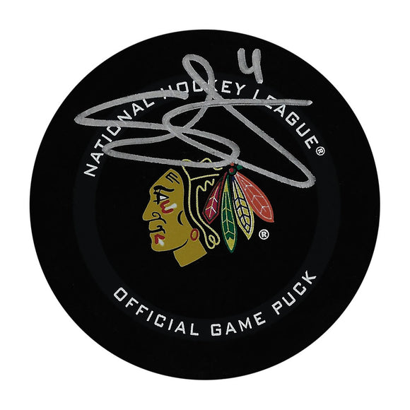 Seth Jones Autographed Chicago Blackhawks Official Game Puck