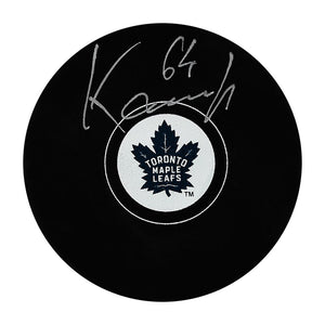 David Kampf Autographed Toronto Maple Leafs Puck