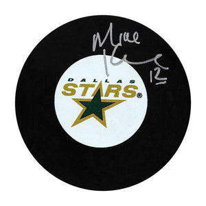 Mike Keane Autographed Dallas Stars Puck