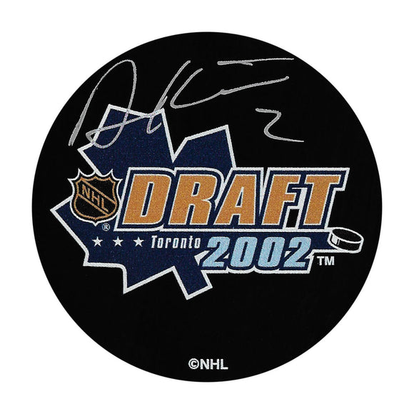 Duncan Keith Autographed Chicago Blackhawks 2002 NHL Draft Puck