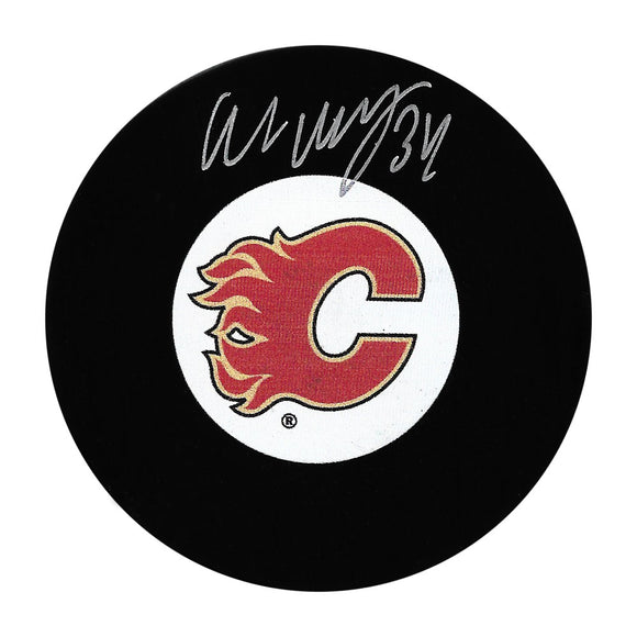 Miikka Kiprusoff Autographed Calgary Flames Puck