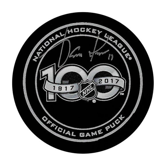 Jari Kurri Autographed NHL 100 Official Game Puck