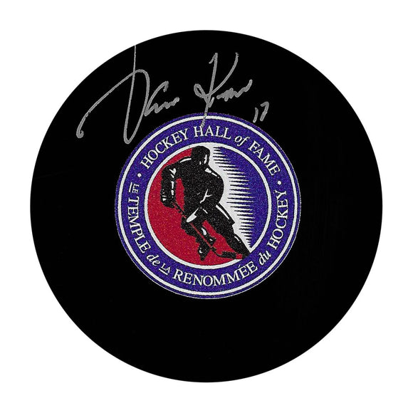 Jari Kurri Autographed Hockey Hall of Fame Puck