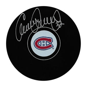 Claude Lemieux Autographed Montreal Canadiens Puck