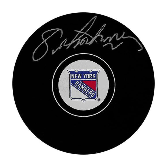 Eric Lindros Autographed New York Rangers Puck