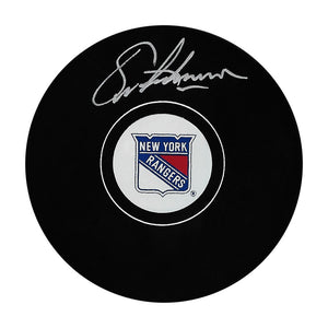 Eric Lindros Autographed New York Rangers Puck