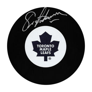 Eric Lindros Autographed Toronto Maple Leafs Puck