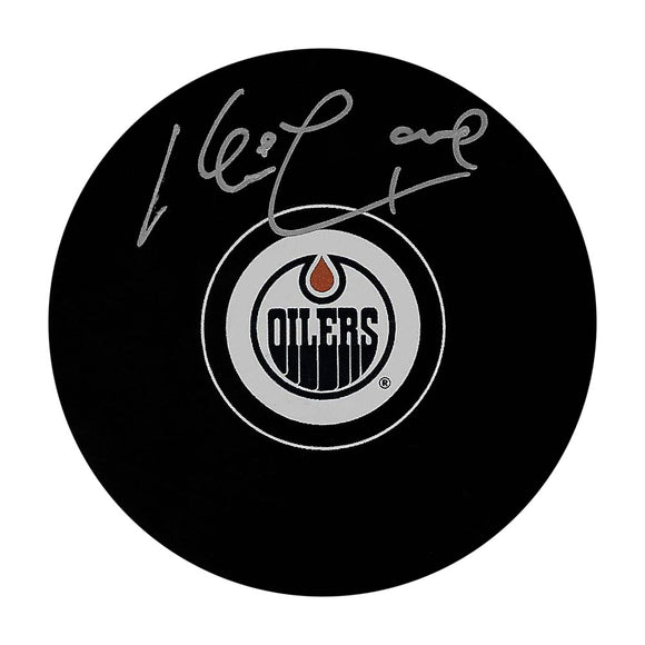 Kevin Lowe Autographed Edmonton Oilers Puck