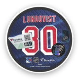 Henrik Lundqvist Autographed Limited-Edition Jersey Retirement Puck