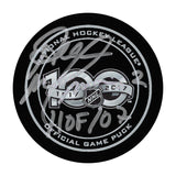 Al MacInnis Autographed NHL 100 Official Game Puck