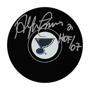 Al MacInnis Autographed St. Louis Blues Puck