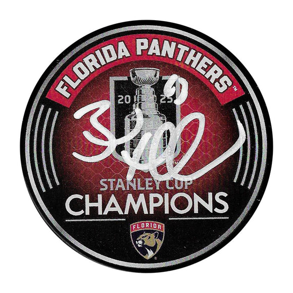 Brad Marchand Autographed 2025 Stanley Cup Champions Puck