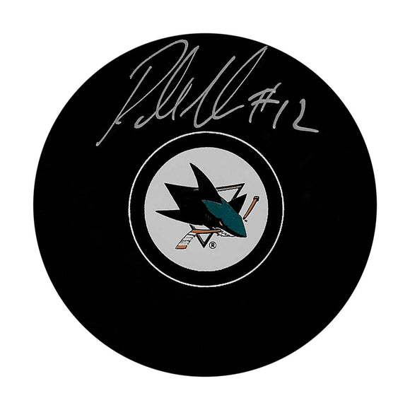 Patrick Marleau Autographed San Jose Sharks Puck