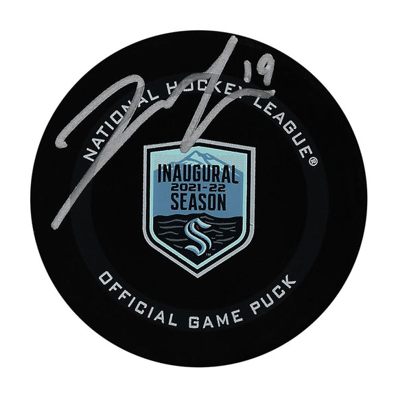 Jared McCann Autographed Seattle Kraken Inaugural Season Official Game Puck