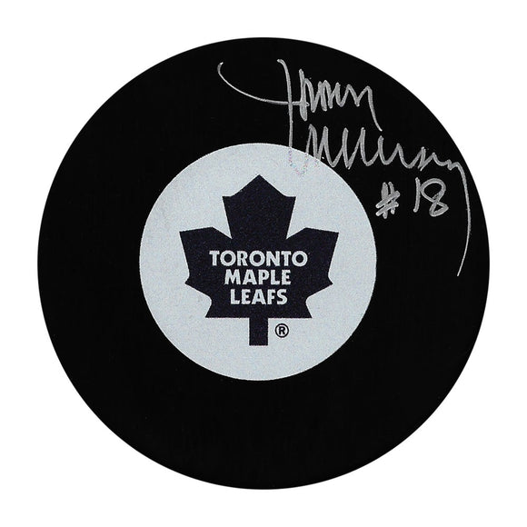 Jim McKenny Autographed Toronto Maple Leafs Puck