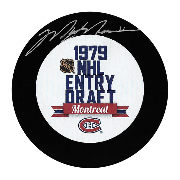 Mark Messier Autographed 1979 NHL Draft Puck