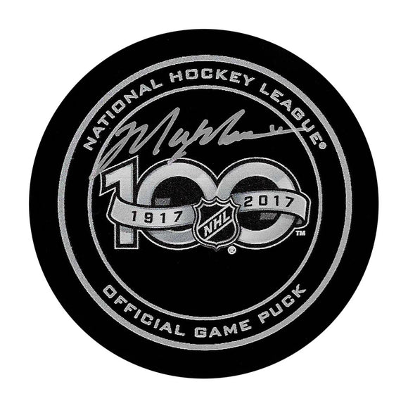 Mark Messier Autographed NHL 100 Official Game Puck