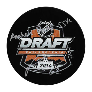 Brandon Montour Autographed 2014 NHL Draft Puck w/"Anaheim Ducks 55th"