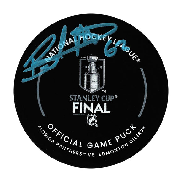 Brandon Montour Autographed 2024 Stanley Cup Finals Official Game Puck