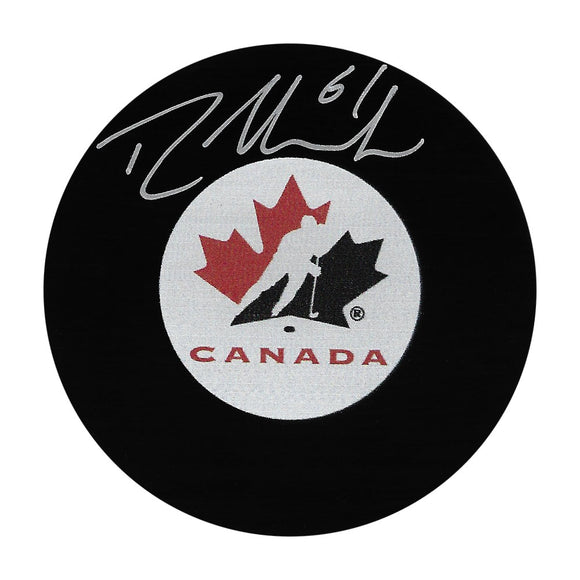 Rick Nash Autographed Team Canada Puck