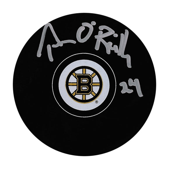 Terry O'Reilly Autographed Boston Bruins Puck