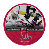 Alex Ovechkin Autographed Limited-Edition 895th Goal Puck (Red)