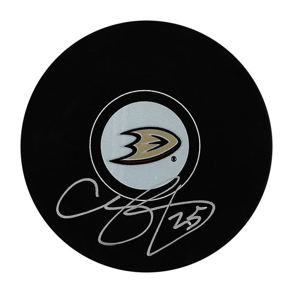 Chris Pronger Autographed Anaheim Ducks Puck