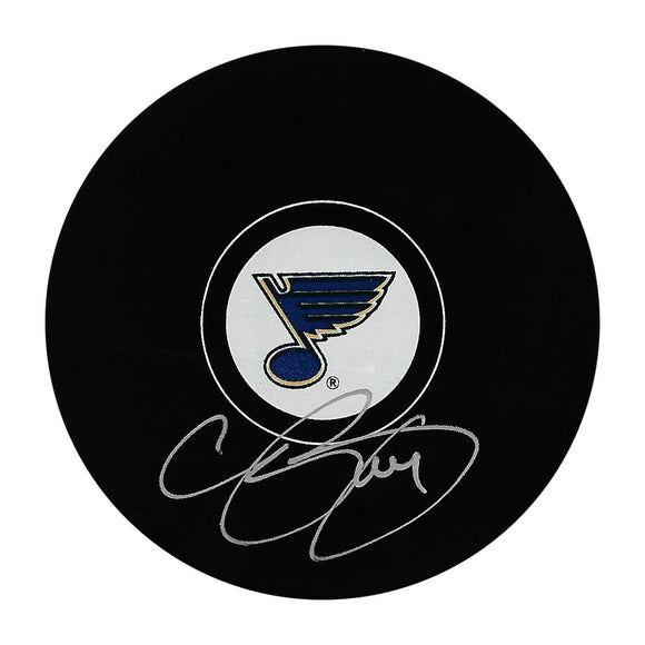 Chris Pronger Autographed St. Louis Blues Puck