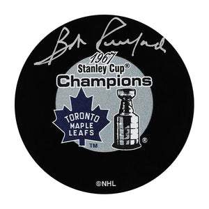 Bob Pulford Autographed 1967 Stanley Cup Champions Puck
